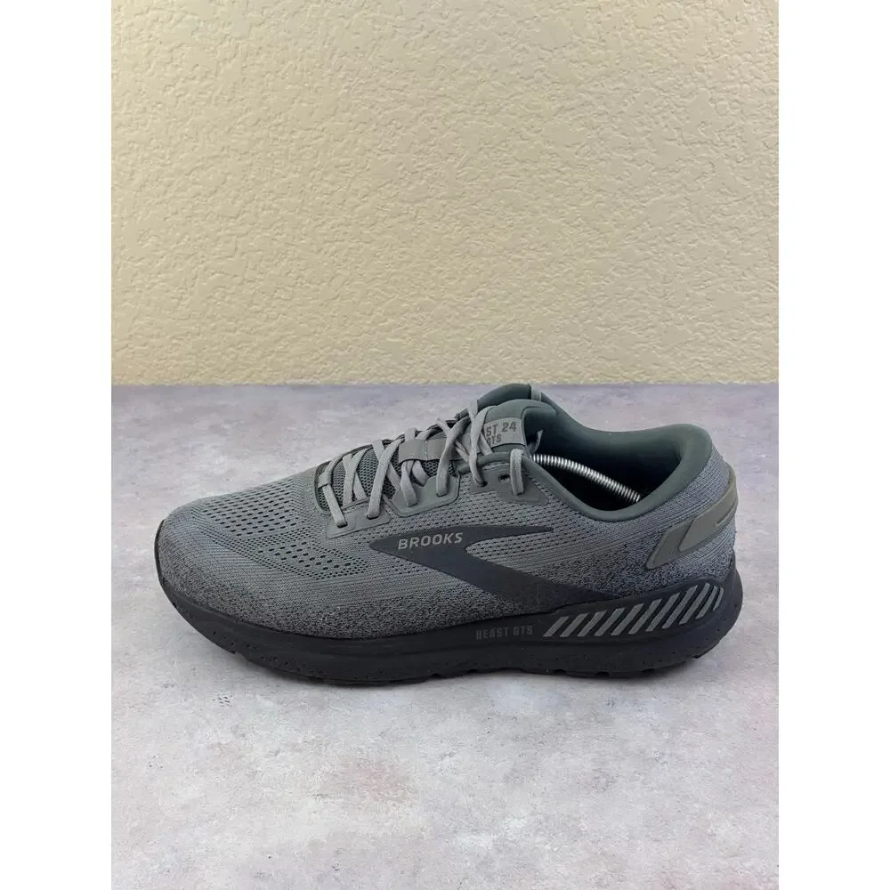 Brooks Beast GTS 24 Shoes Mens Size 14 Gray Wide 2E Running Support 1104252E069